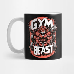 Ferocious Gym Beast Weightlifting Workout Design Mug